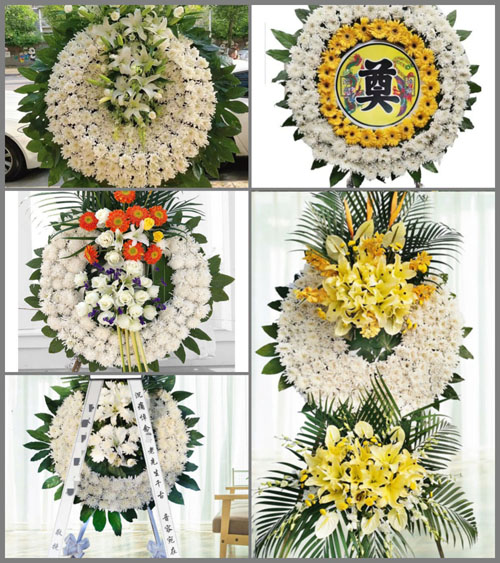河南新乡长垣县孟岗镇花圈速递