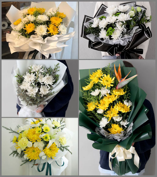 河南新乡长垣县孟岗镇白事花束代送